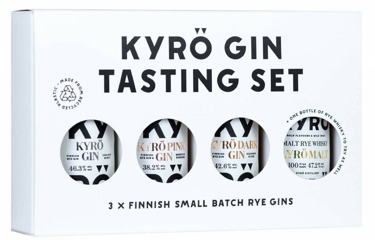 Gin Kyrö Tasting Set 3x0,05l Rye Gin & 1x 0,05l Rye Whisky