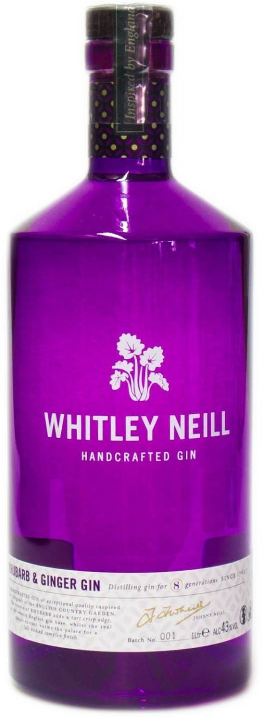 Gin Whitley Neill Rhubarb & Ginger Small Batch Gin 43%1l