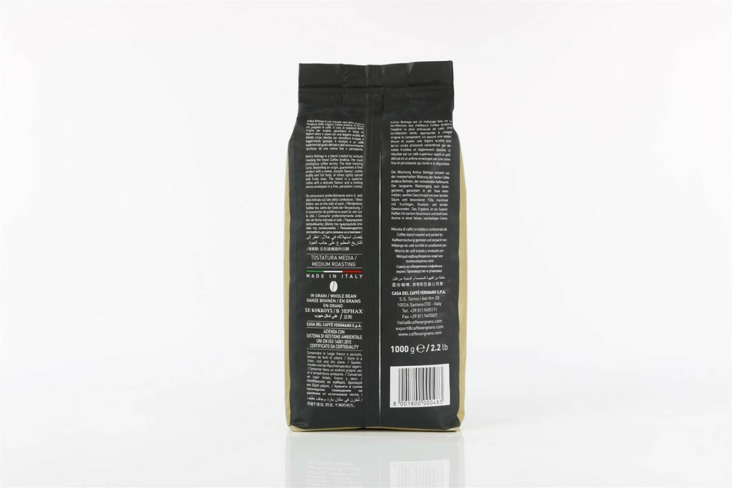 Caffe Vergnano Antica Bottega - ganze Bohne (1kg) Kaffee & Espresso