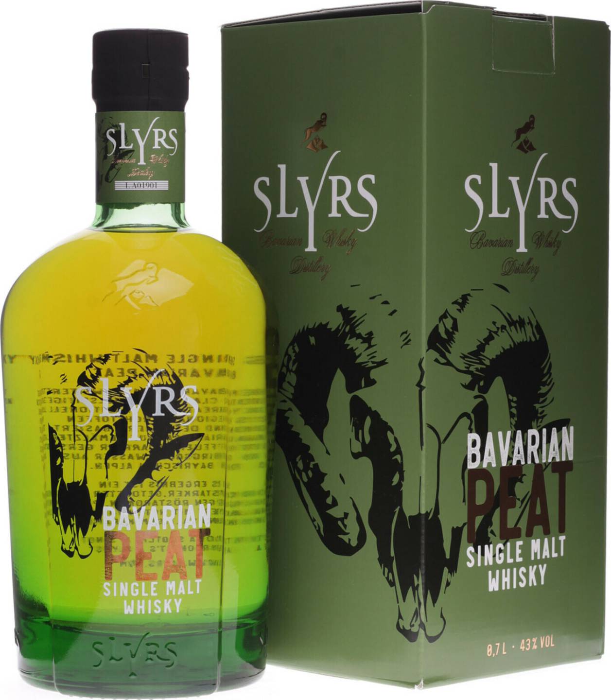 Slyrs Bavarian Peat Single Malt Whisky 0,7l 43% Whisky