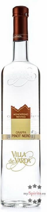 Villa de Varda Grappa Pinot Nero Monovitigno 40 % 0,7l Spirituosen & Schnaps