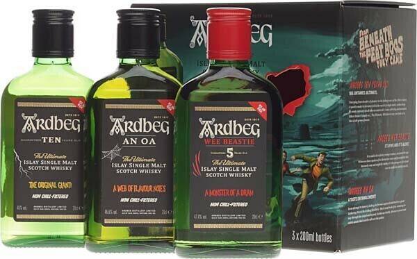 Whisky Ardbeg The three Monsters of Smoke 3x0,2l 46-47,6%