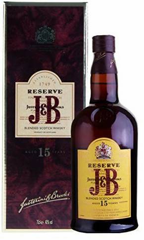 Whisky J&B Reserve 15 Jahre 43%0,7l