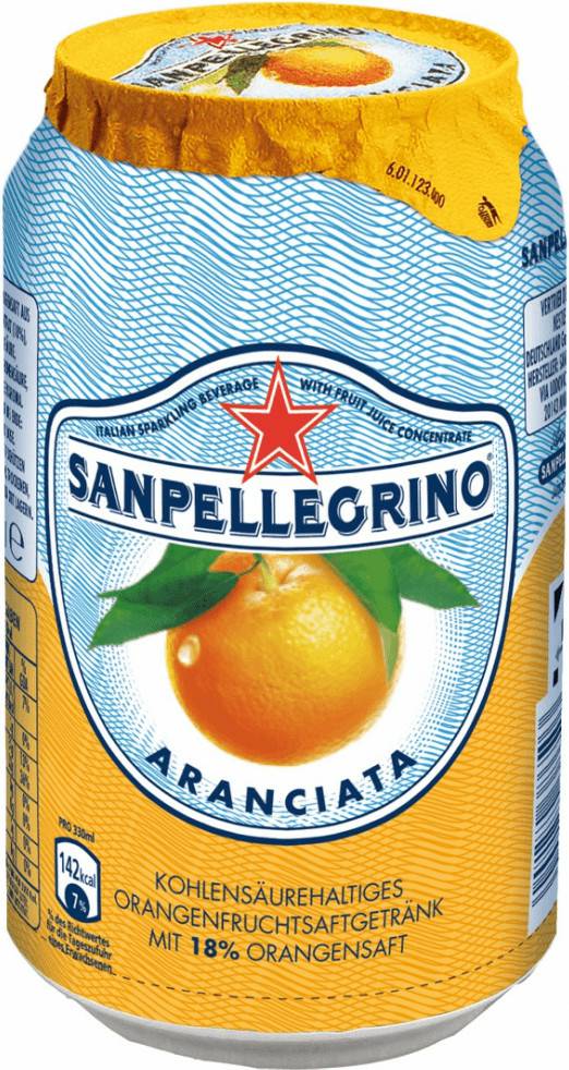 Softdrinks Sanpellegrino Aranciata 0,33l Dose