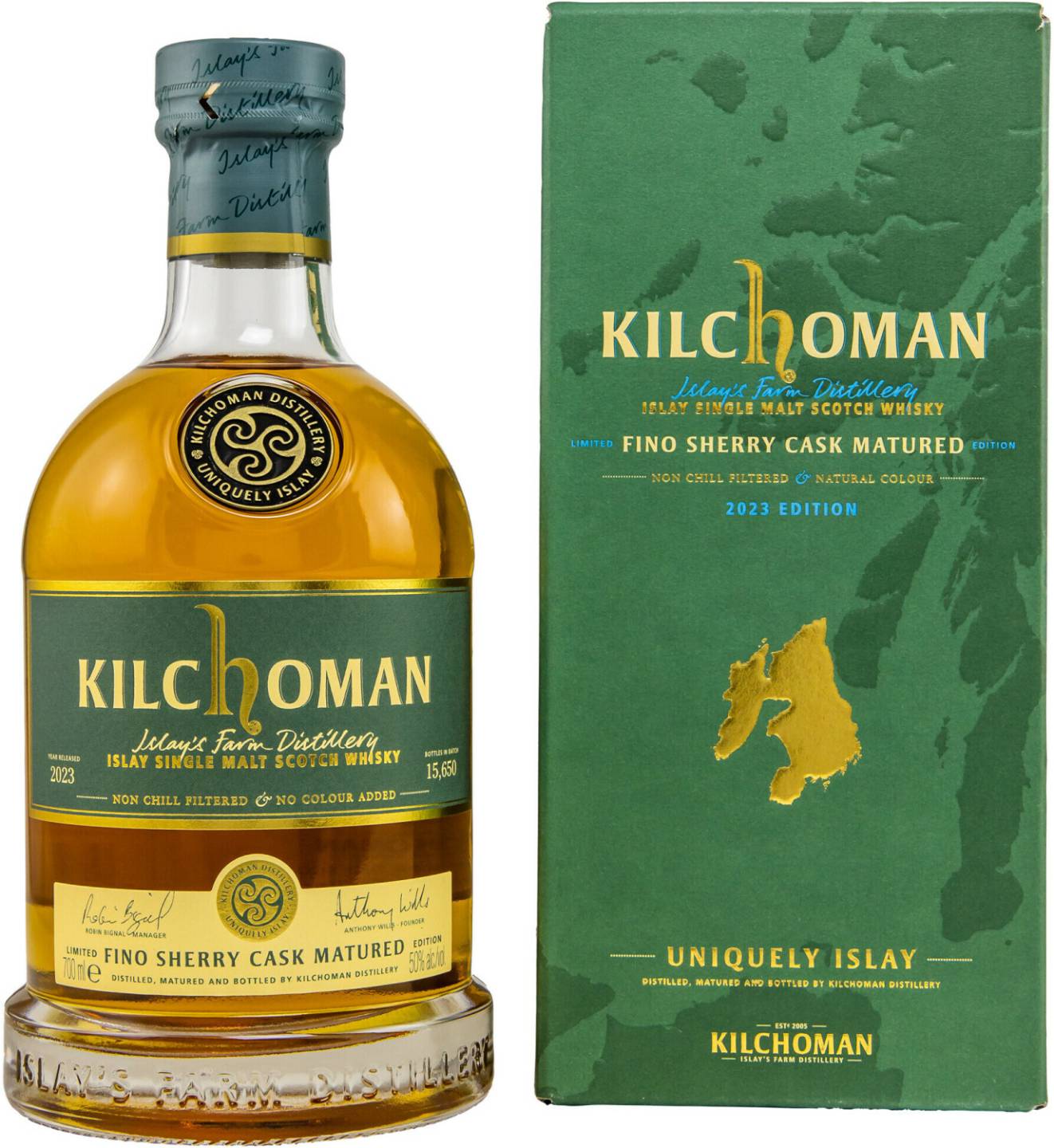 Whisky Kilchoman Sherry Cask 2023 Release Islay Single Malt Schotch Whisky 0,7l 50%