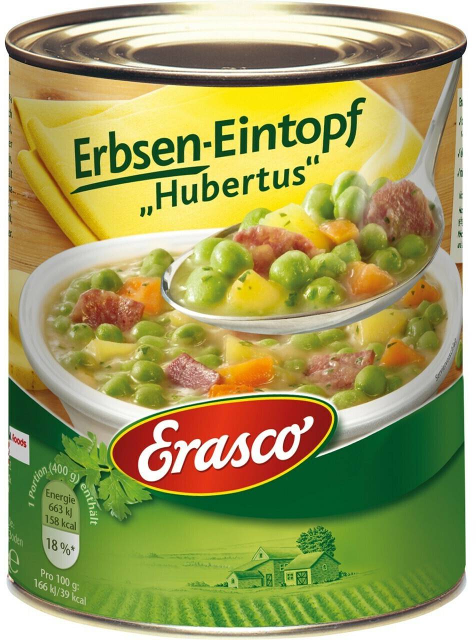 Erasco Erbsen-Eintopf Hubertus (6 x 800g) Fertiggerichte