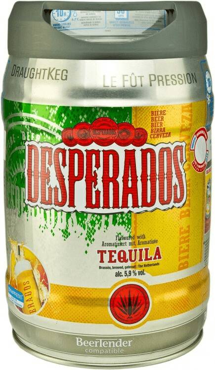 Desperados Bier mit Tequila Partyfass 5l Biere