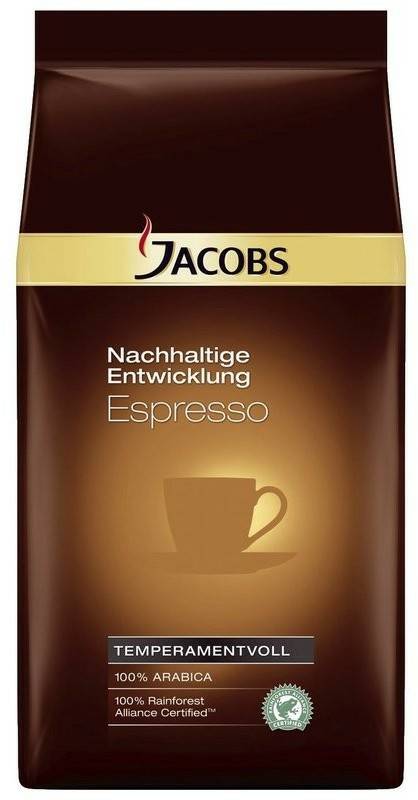 Jacobs Nachhaltige Entwicklung Espresso Bohnen (1 kg) Kaffee & Espresso