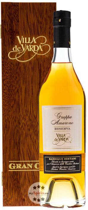 Villa de Varda Grappa Amarone Riserva Gran Cru - Grappa aus dem Barrique 40 % 0,7l Spirituosen & Schnaps