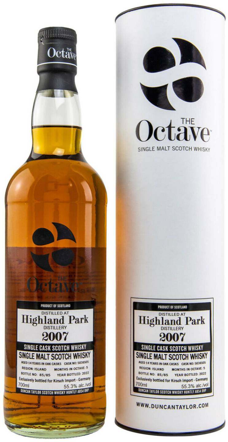 Highland Park 2007/2022 The Octave Duncan Taylor Island Single Malt Scotch Whisky 0,7l 55,3% Whisky