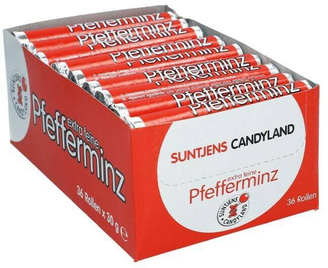 Suntjens Pfefferminz Pastillen (36 Rollen) Süßigkeiten