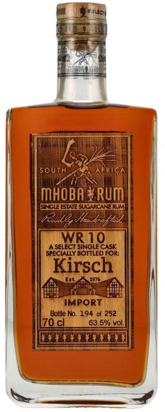 Mhoba Rum 2019 WR 10 Single Cask 0,7l 63,5% Rum