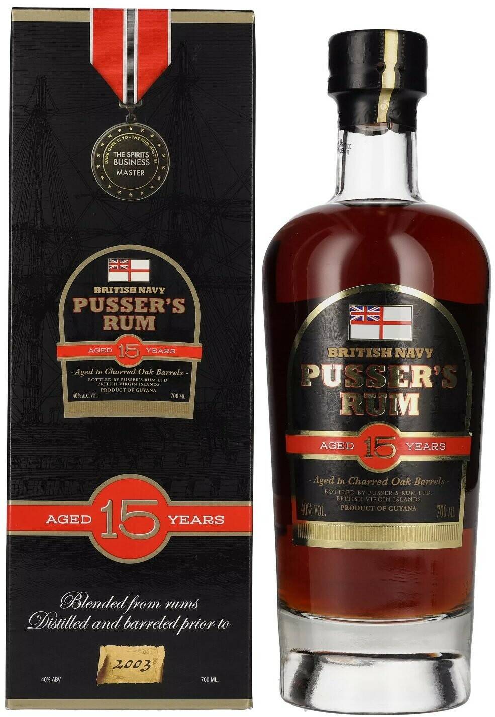 Pusser's Aged 15 Years Nelson's Blood 0,7l 40% Rum