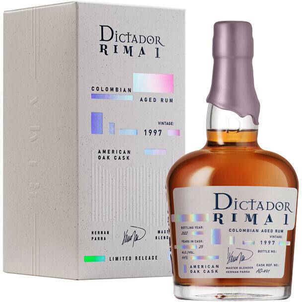 Dictador Rima 1 Vintage 1997 Colombian Aged Rum 0,7l 44% Rum