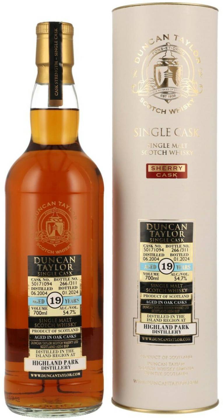 Whisky Highland Park Duncan Taylor 19 Jahre 2004/2024 Single Sherry Cask 0.7l 54.7%