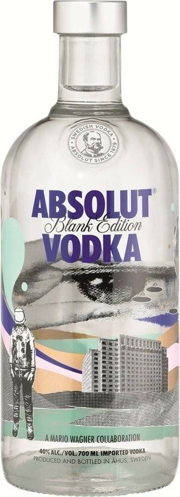 Wodka Absolut Blank Edition Nr.1 Wagner 0,7l 40%