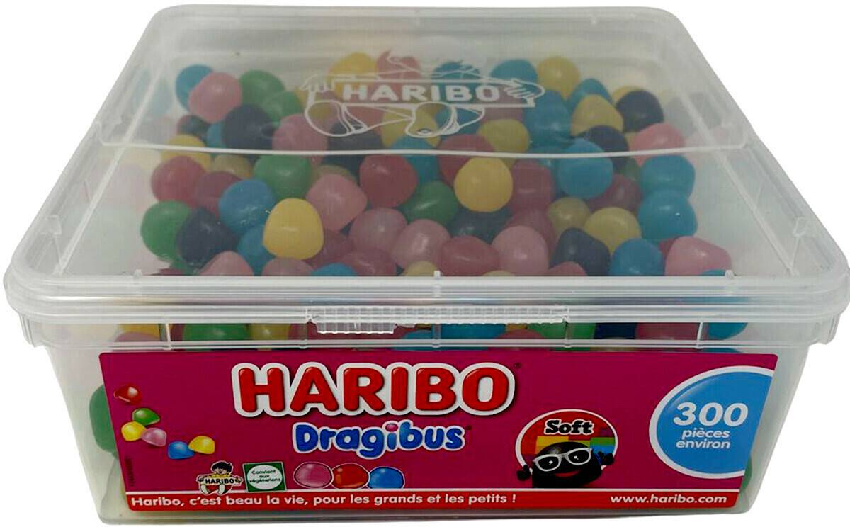 Haribo DRAGIBUS Soft Kaubonbons (300 Stück) Süßigkeiten