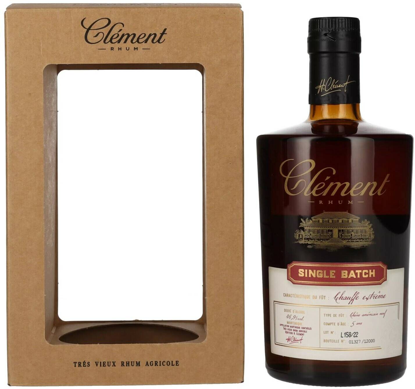 Rum Clément Rhum Chauffe Extrême Single Batch 0,5l 46,9%