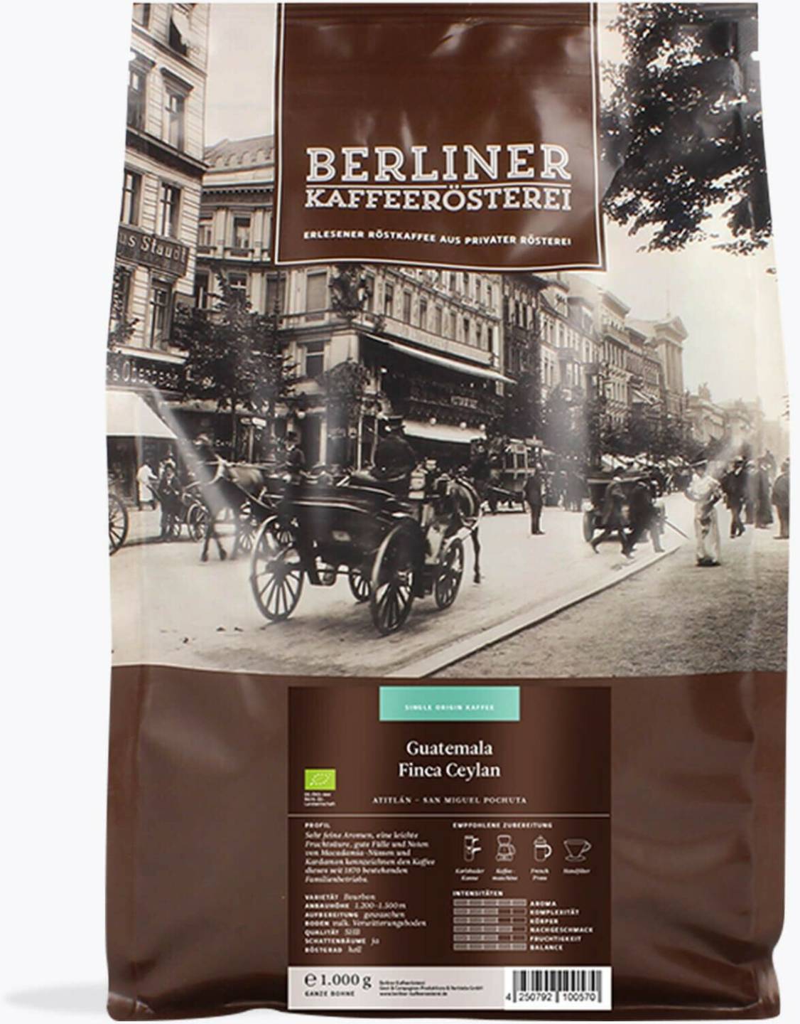 Berliner Kaffeerösterei Guatemala Finca Ceylan Bio Bohnen Berliner Kaffeerösterei Guatemala Finca Ceylan Bio Bohnen1kg