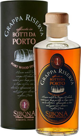 Sibona Grappa Botti da Porto 0,5l 44% Spirituosen & Schnaps