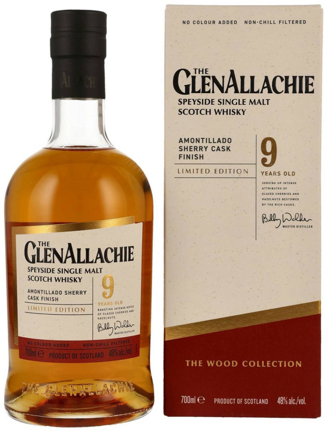 GlenAllachie 9 Jahre Amontillado Sherry Cask Finish The Wood Collection 0,7l 48% Whisky