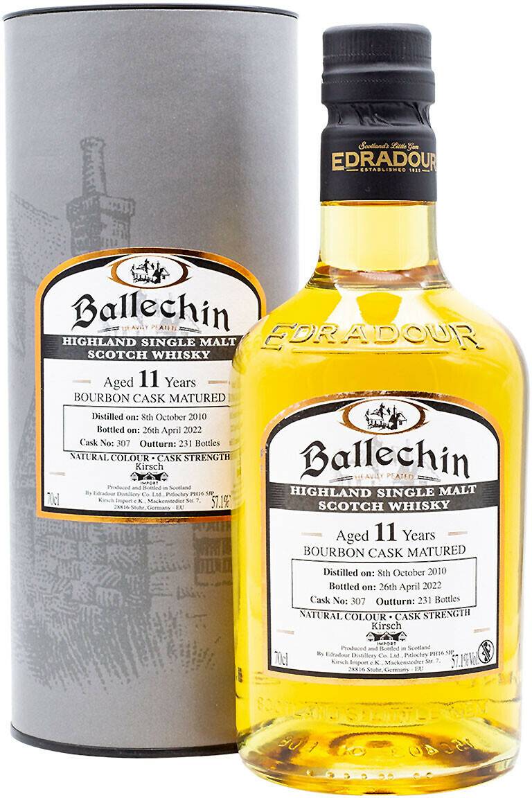 Edradour Ballechin SFTC 11 Years 2010/2022 Bourbon Cask Matured Whisky 0,7l 57,1% Whisky