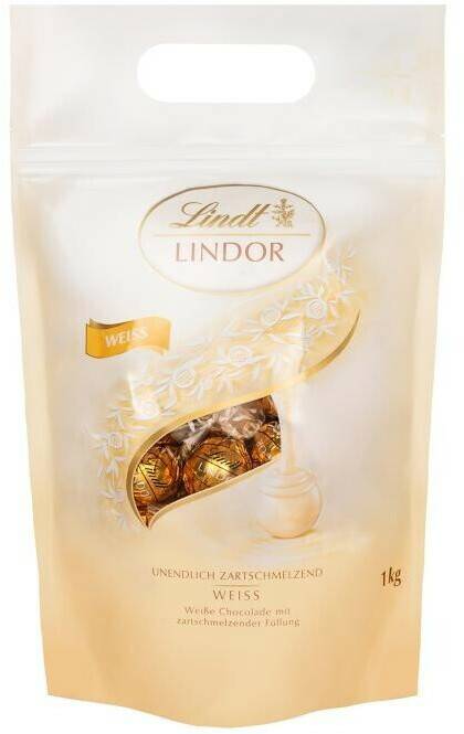 Lindt Lindor Kugeln weiß1kg Lindt Lindor Kugeln weiß