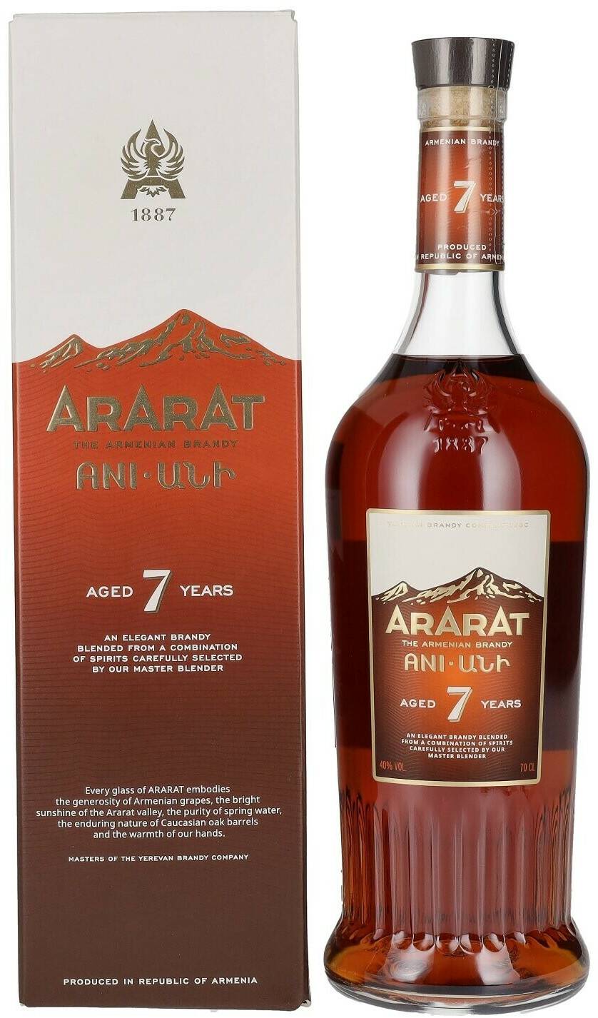 Cognac, Armagnac & Wein Ararat 7 Years Old in Geschenkbox 0,7l 40%