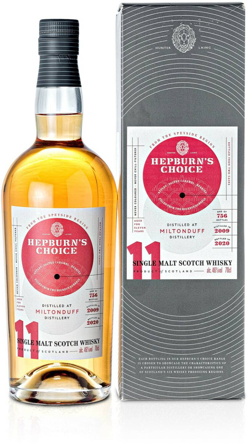 Miltonduff 11 Years Hepburn's Choice Two Bourbon Barrels 2009/2020 0,7l 46% Whisky