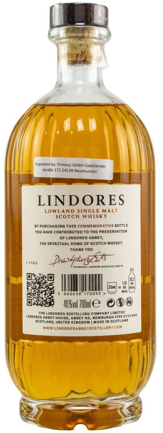 Whisky Lindores Abbey MCDXCIV Lowland Single Malt Scotch Whisky 0,7l 46%