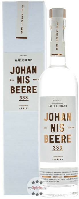 Prinz Hafele 333 Johannisbeere - Sortenreiner Hafele Brand 45 % 0,5l Spirituosen & Schnaps