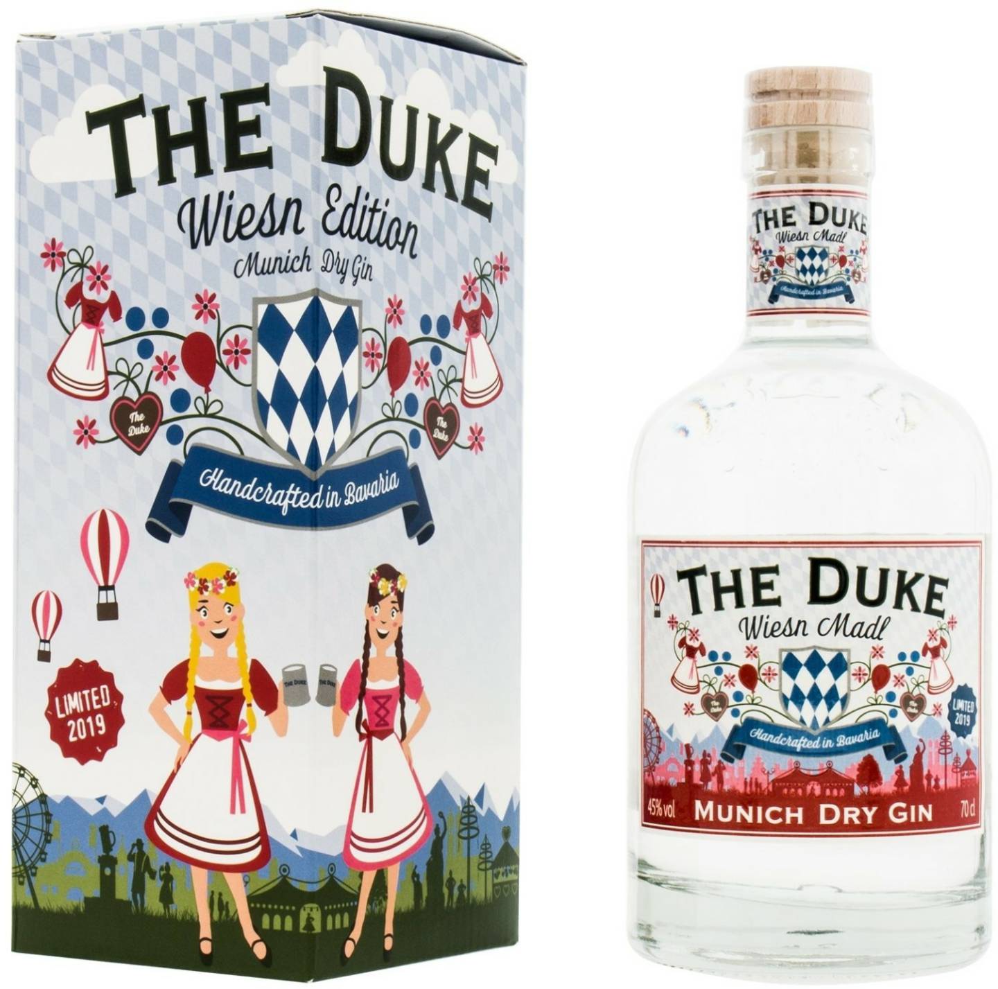 The Duke Munich Dry Gin 45%0,7l 45% Wiesn Madl 2019 Limited Edition Gin