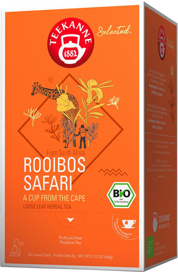 Tee Teekanne Selected Rooibos Safari Bio Tee (20 Stk.)