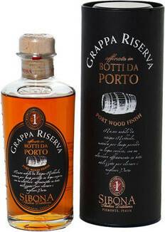 Sibona Grappa Botti da Porto 0,5l 44% Spirituosen & Schnaps