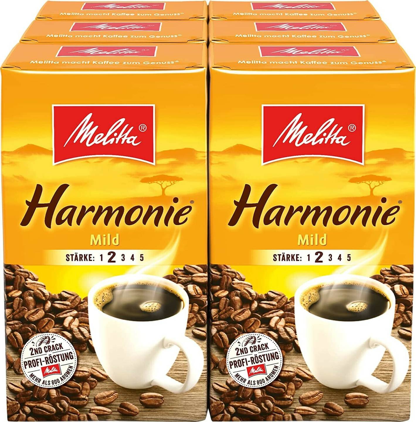 Melitta Café Harmonie Mild gemahlen (6x500g) Kaffee & Espresso