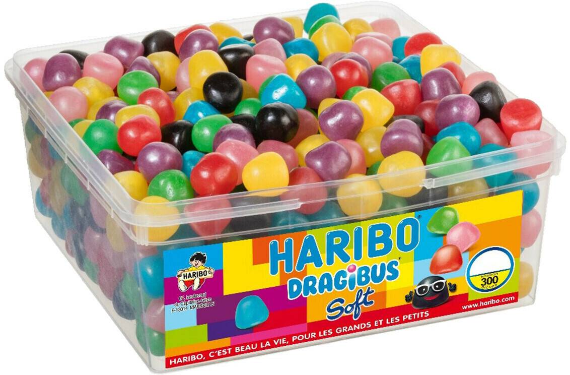 Haribo DRAGIBUS Soft Kaubonbons (300 Stück) Süßigkeiten