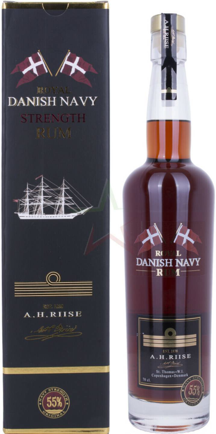 A.H. Riise Royal Danish Navy Strength Rum 55,00 % (0,7 l) Rum