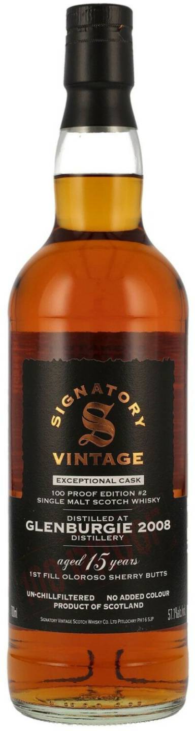 Whisky Signatory Vintage 15 Years 100 Proof Edition Glenburgie 0.7l 57.1%