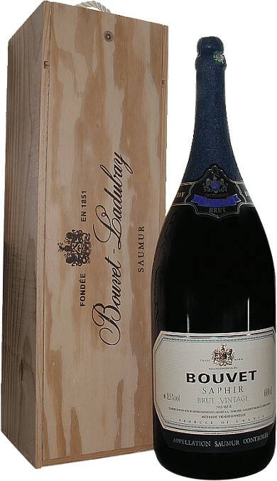 Bouvet-Ladubay Saphir Saumur Brut6l Methusalem in Holzkiste Champagner, Sekt & Prosecco