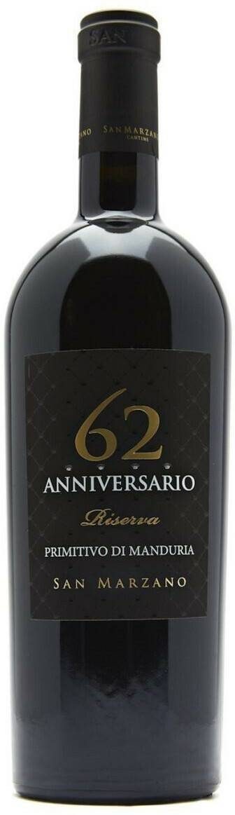 Cantine San Marzano Primitivo di Manduria 62 Anniversario Riserva DOP3l Weine