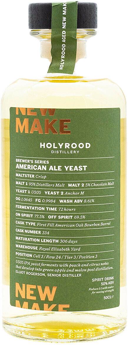 Holyrood Distillery New Make Spirit American Ale Yeast 0,5l 50% Spirituosen & Schnaps