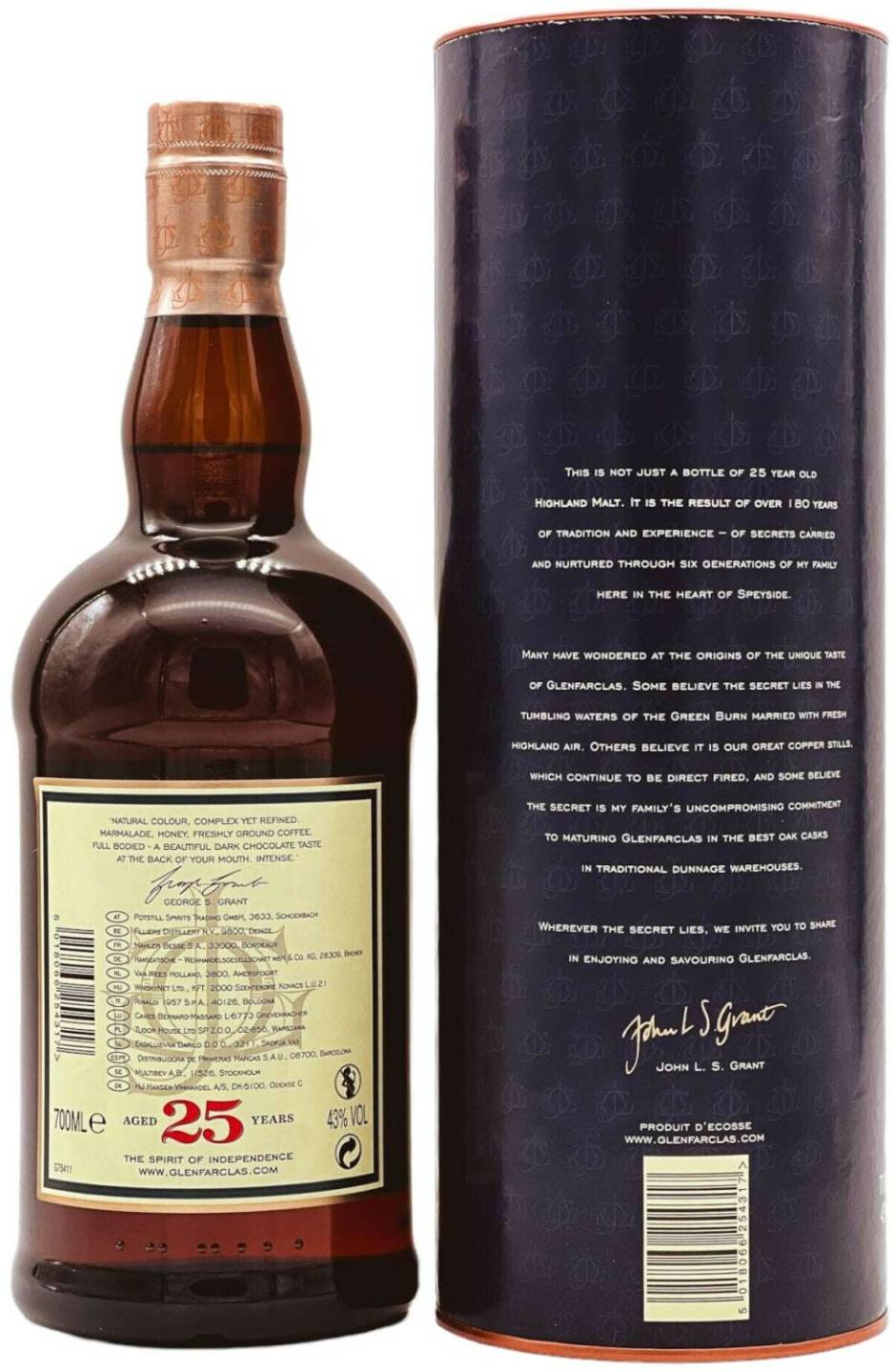 Glenfarclas 25 Jahre 43%0,7l Whisky