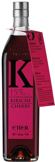 Liköre Etter Kirsche - Kirschlikör mit echtem Frucht 15 % vol. 0,35l