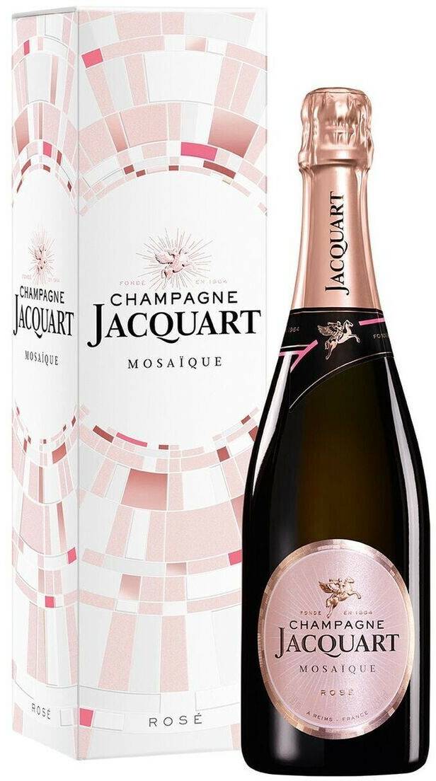 Jacquart Rosé Mosaďque Brut 0,75l in Geschenkpackung Champagner, Sekt & Prosecco