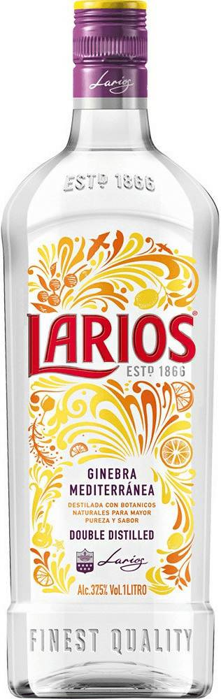 Larios London Dry Gin 37,5%1l Gin