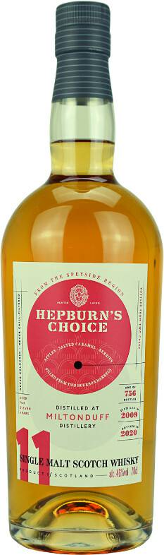 Miltonduff 11 Years Hepburn's Choice Two Bourbon Barrels 2009/2020 0,7l 46% Whisky