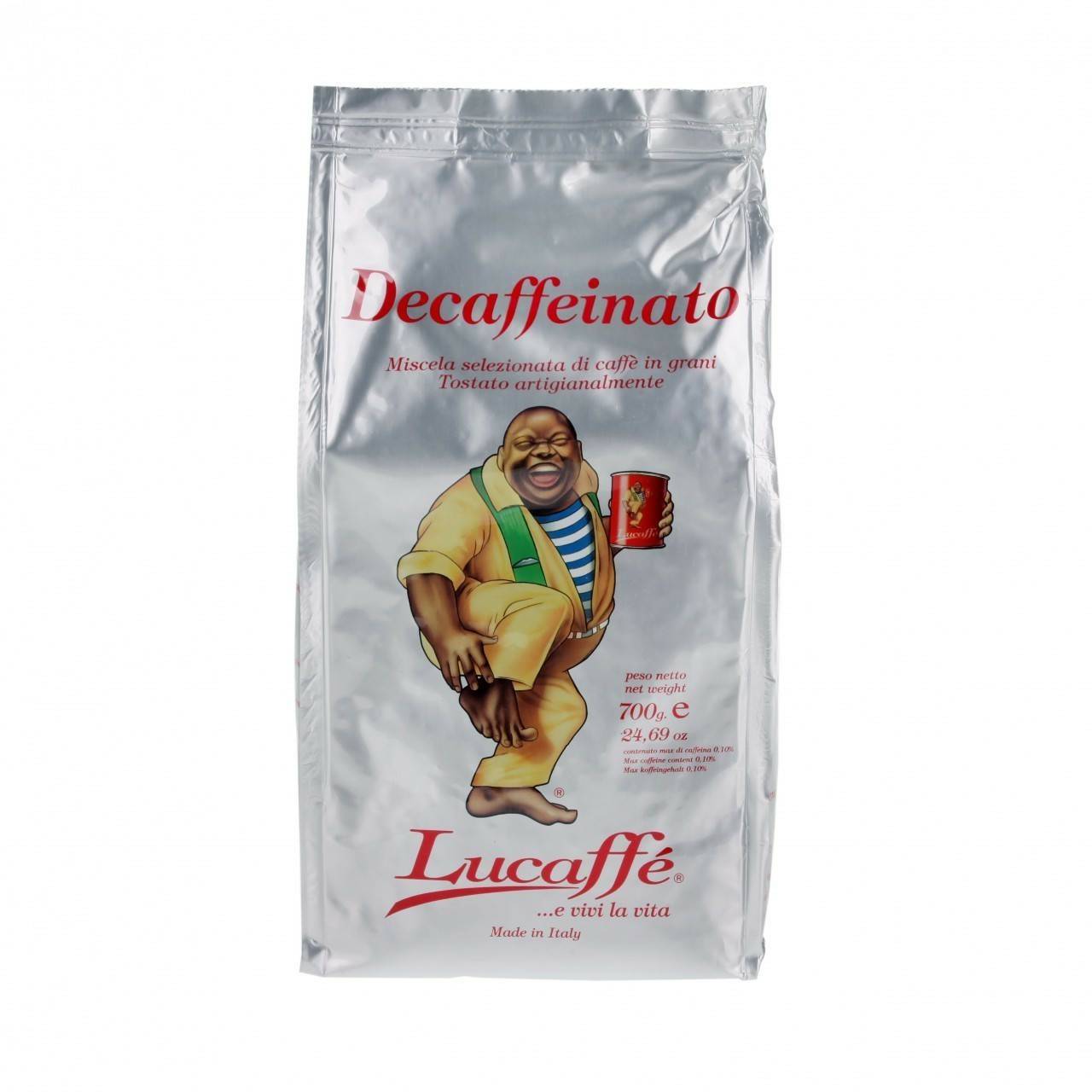 Lucaffé Decaffeinato Koffeinfrei Bohnen (700 g) Kaffee & Espresso