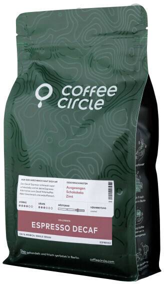 Coffee Circle Espresso Decaf gemahlen (250g) Kaffee & Espresso