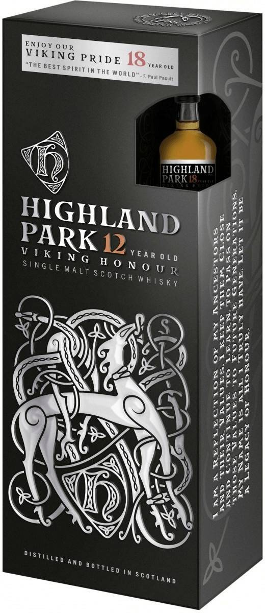 Highland Park 12 Jahre Viking Honour 40,2%0,7l 40% Geschenkset mit Miniatur Whisky