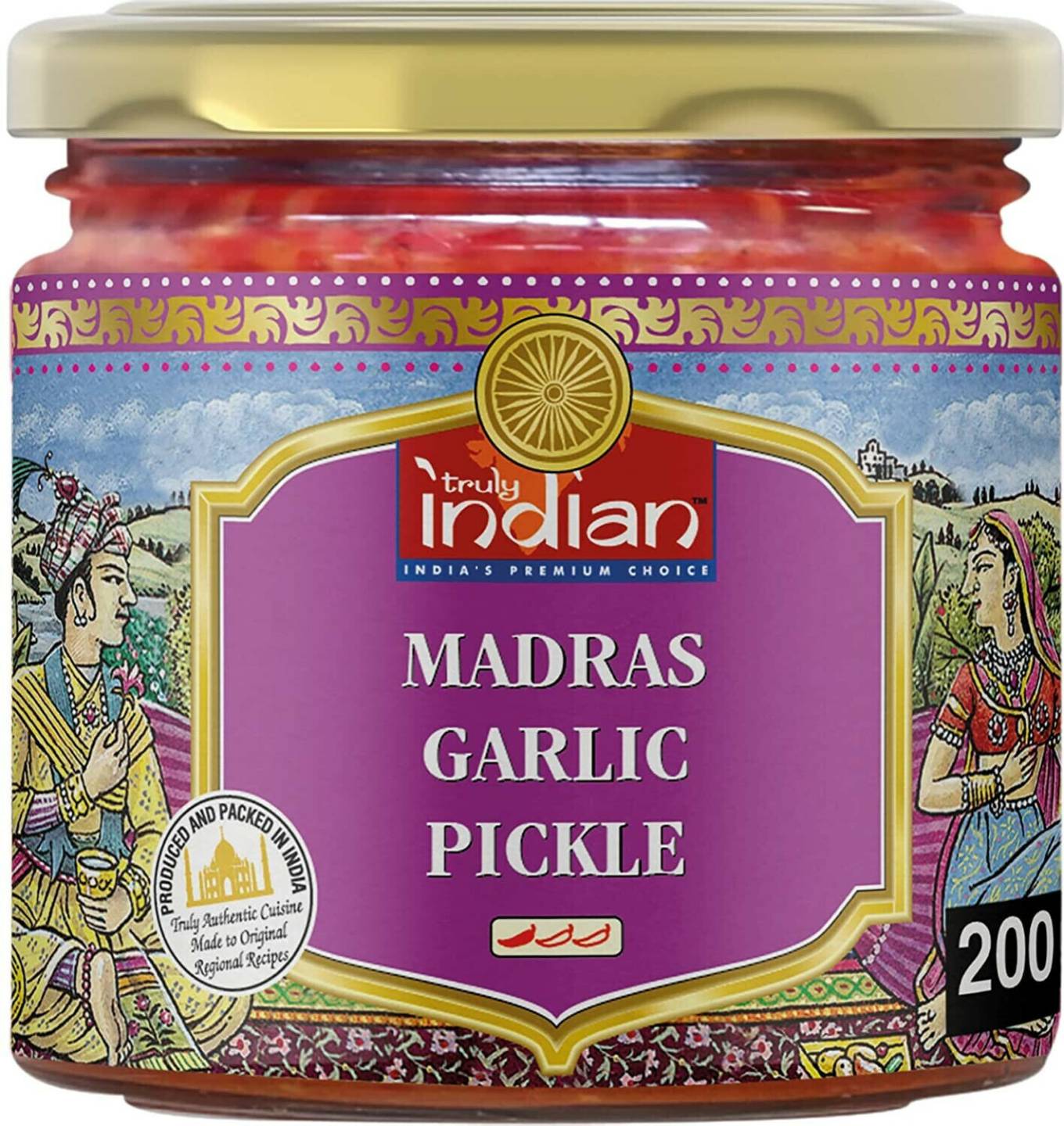 Truly Indian Madras Garlic Pickle (6x200g) Saucen